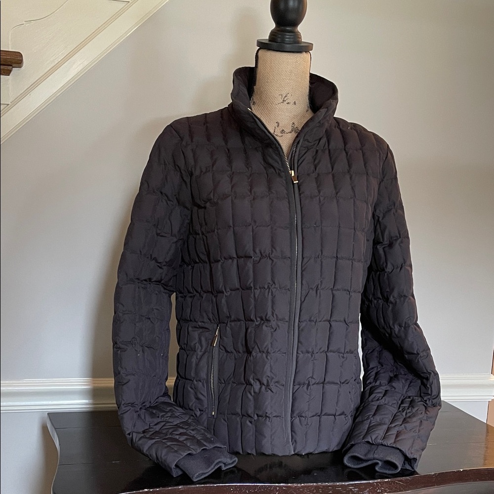 J. Crew Women's Dark Gray Lightweight Puffer Jacket